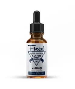 Fixed Wellness USDA Certified Organic THC-Free CBD Oil bottle